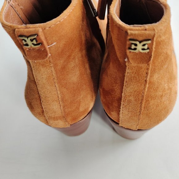 Sam Edelman Walden Brown Suede Booties Womens Size 9M Ankle Boots - Picture 6 of 8